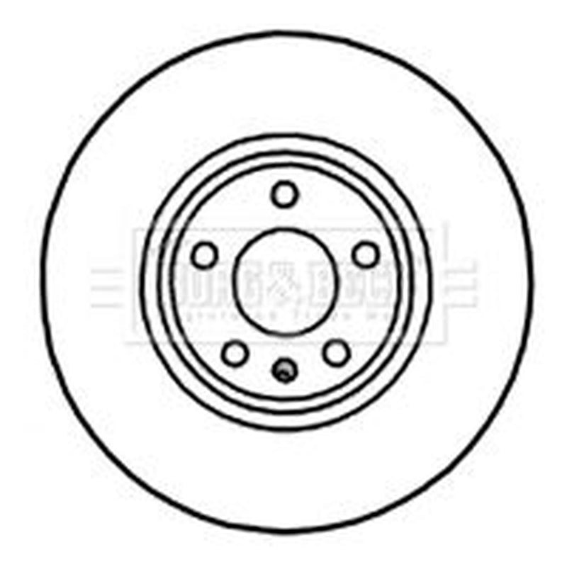 Borg & Beck 2 x Vented Front Brake Discs BBD5819S