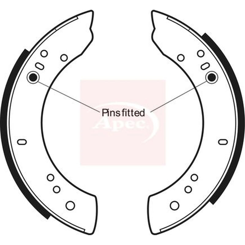 Apec Brake Shoe Set Axle Kit SHU271