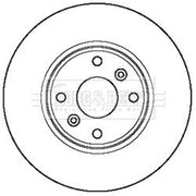 Borg & Beck 2 x Vented Front Brake Discs BBD5211