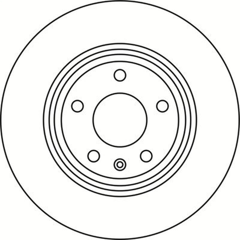 Abtex 2 x Solid Rear Brake Discs BD1449S