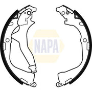NAPA Brake Shoe Set Axle Kit NBS1082