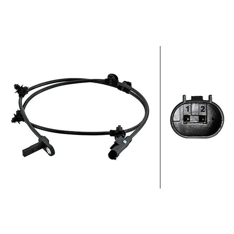 Hella ABS Wheel Speed Sensor Rear 6PU 230 048-271