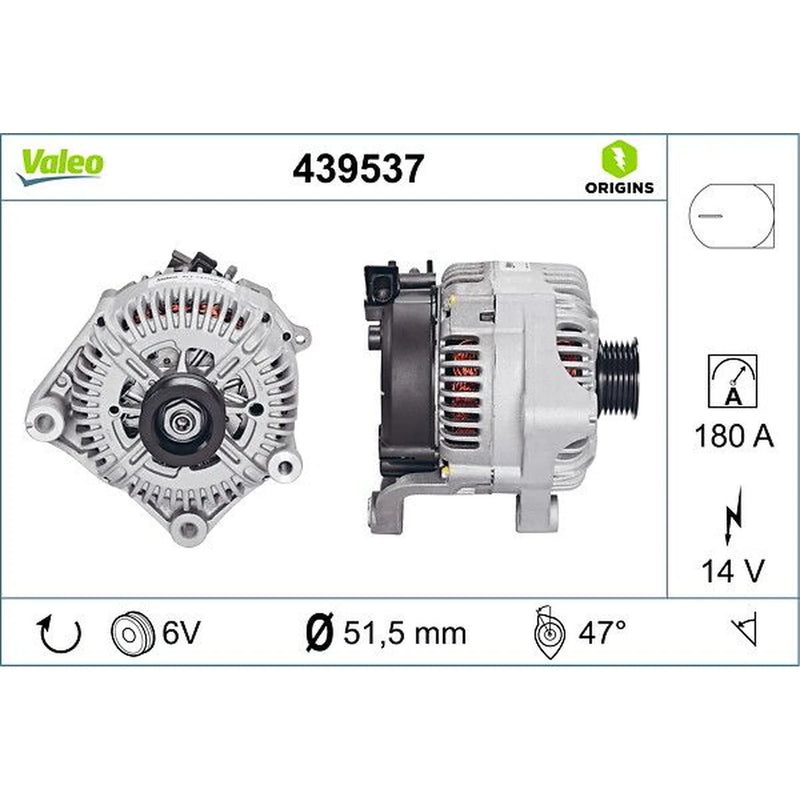 Valeo Car Alternator 12V 439537