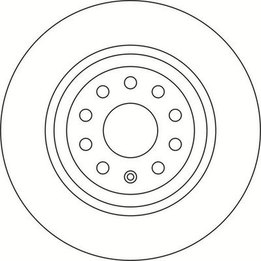 Abtex 2 x Vented Rear Brake Discs BD1313V
