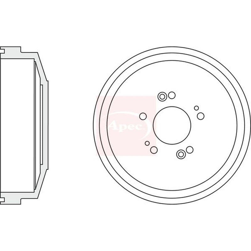 Apec Brake Drum Assembly Rear DRM9942