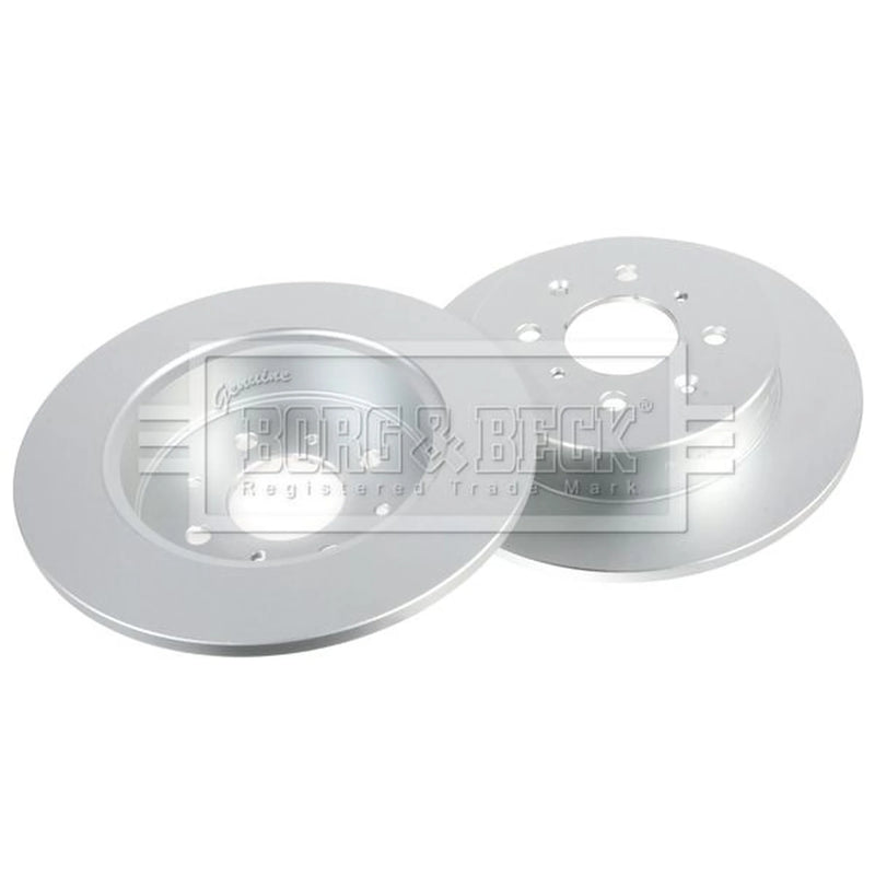 Borg & Beck 2 x Solid Rear Brake Discs BBD4398