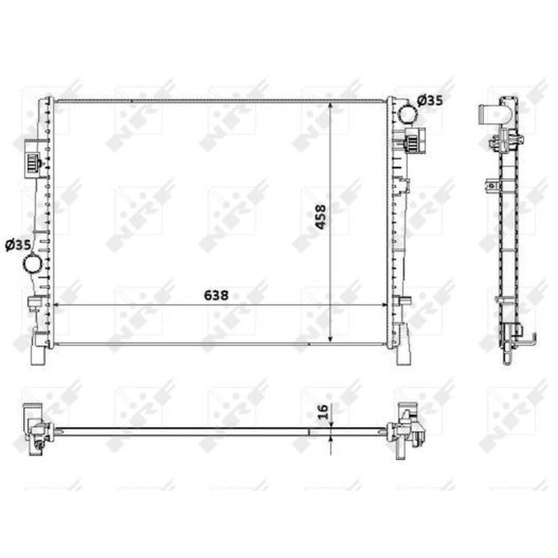 NRF Engine Radiator 53901