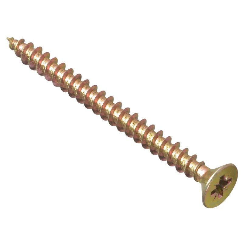 ForgeFix Multi-Purpose Pozi Compatible Screw CSK ST ZYP 5.0 x Box 100 60-120mm