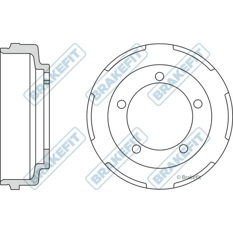 Apec Brake Drum Assembly Rear BDR9011