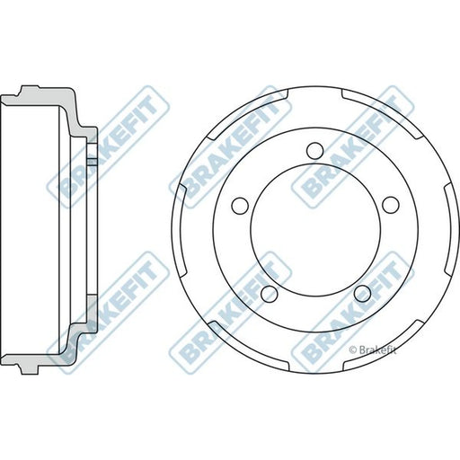 Apec Brake Drum Assembly Rear BDR9011