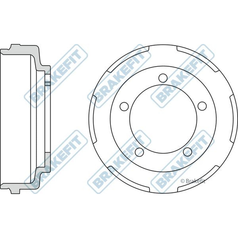 Apec Brake Drum Assembly Rear BDR9011
