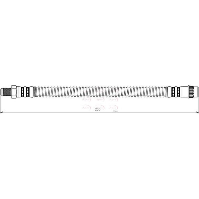 Apec Brake Hydraulic Hose Line Rear HOS3783