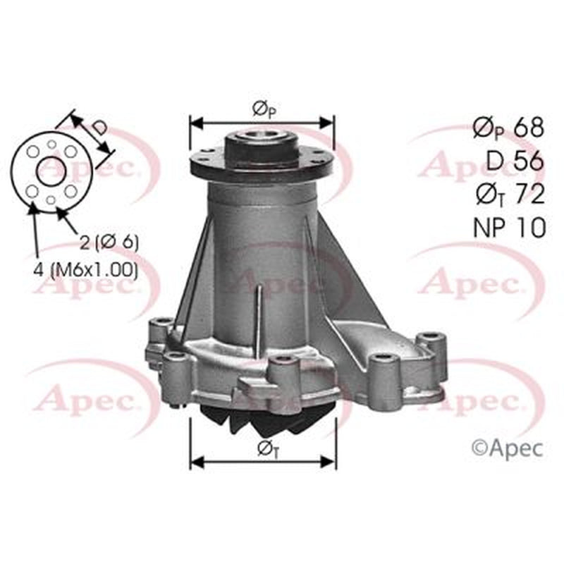 Apec Engine Cooling Water Pump AWP1357