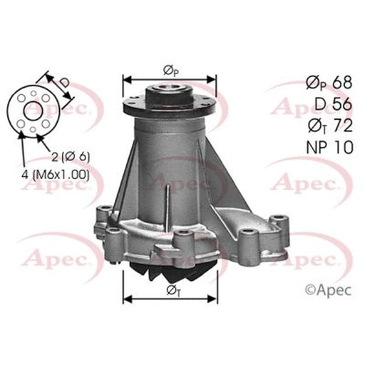 Apec Engine Cooling Water Pump AWP1357