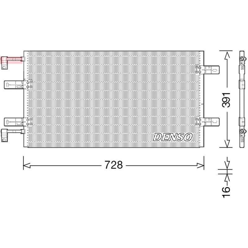 Denso Air Conditioning Condenser DCN23036