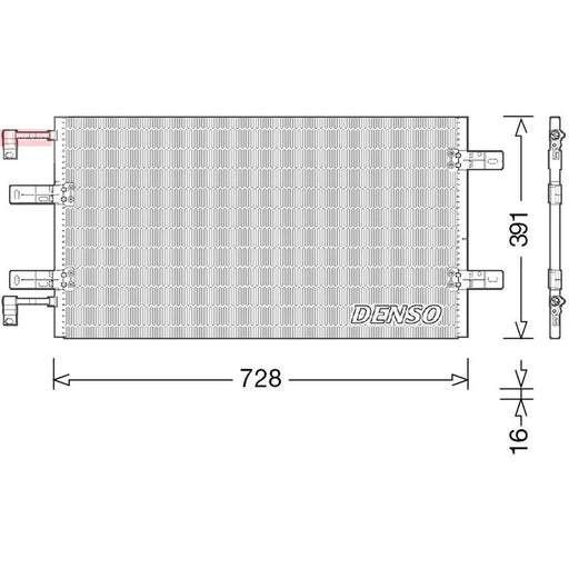 Denso Air Conditioning Condenser DCN23036