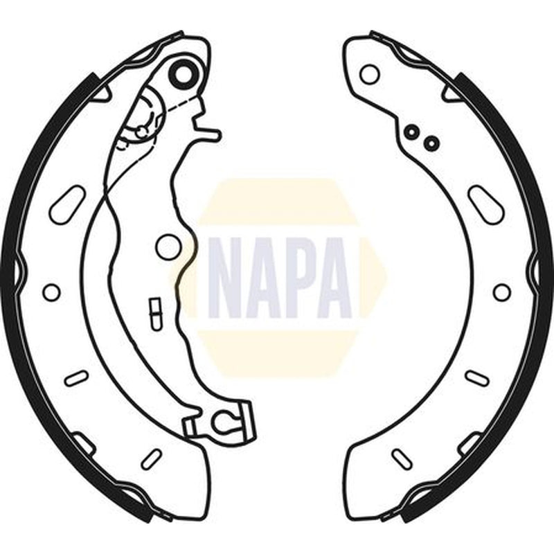 NAPA Brake Shoe Set Axle Kit NBS1081