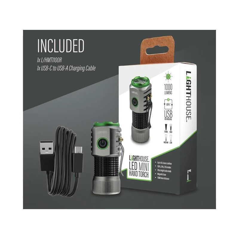 Lighthouse Rechargeable LED Nano Hand Torch - HL-WF0547