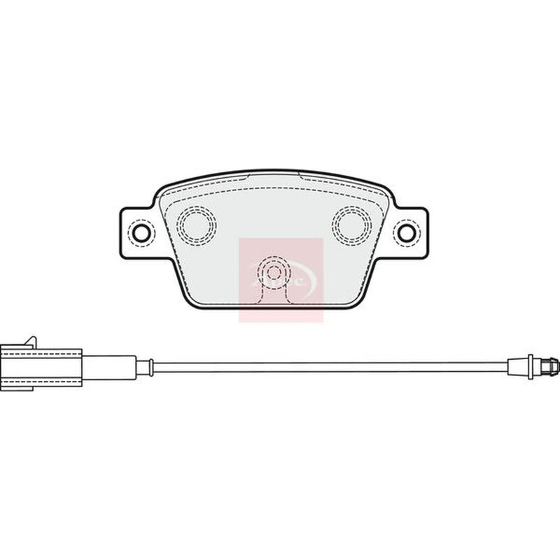 Apec Rear Brake Pad Set PAD1990