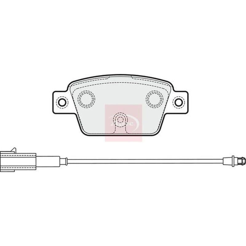 Apec Rear Brake Pad Set PAD1990