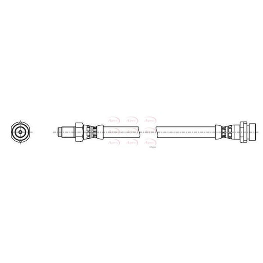 Apec Brake Hydraulic Hose Line Rear HOS4441