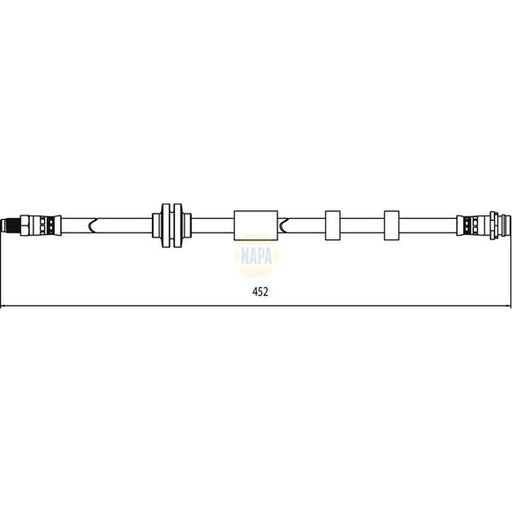 NAPA Brake Hydraulic Hose Line Front NBH1339