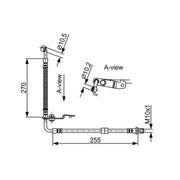 Bosch Brake Hydraulic Hose Line Front Left 1 987 481 954