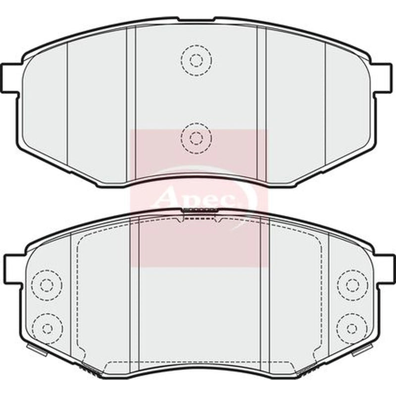 Apec Front Brake Pad Set PAD1767