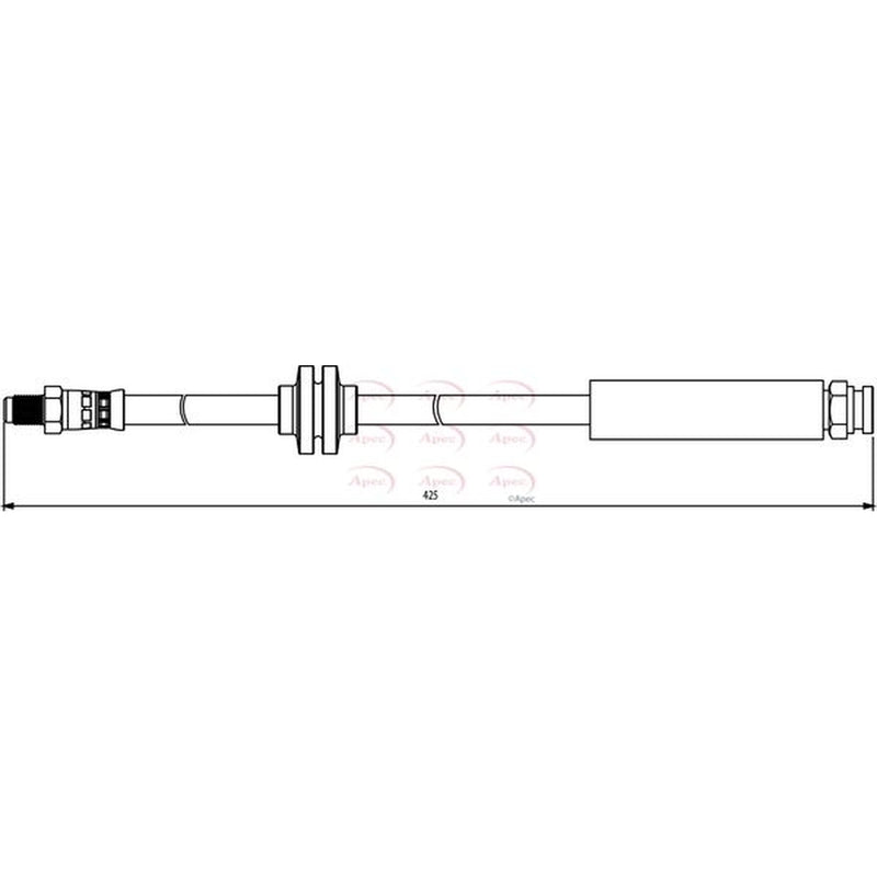 Apec Brake Hydraulic Hose Line Front HOS3853