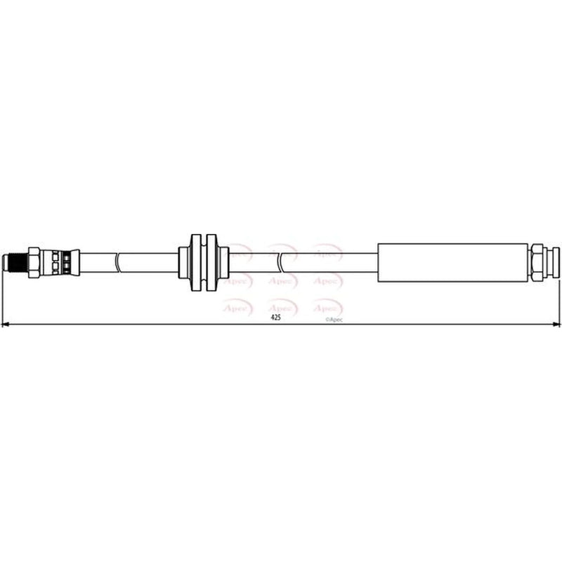 Apec Brake Hydraulic Hose Line Front HOS3853