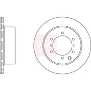 Apec 2 x Vented Rear Brake Discs DSK2418