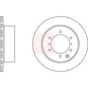Apec 2 x Vented Rear Brake Discs DSK2418