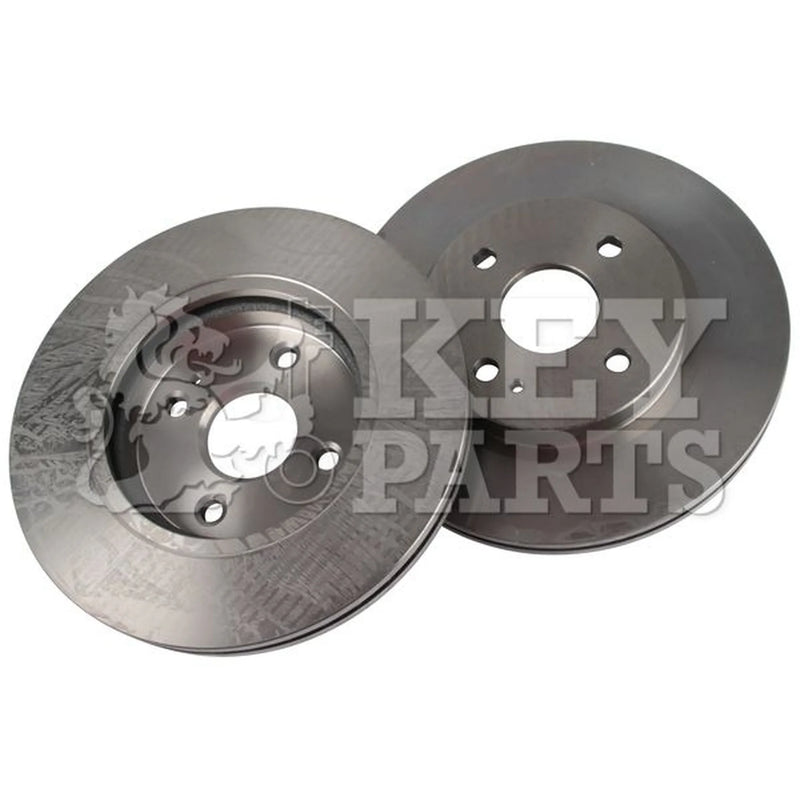 Key Parts 2 x Vented Front Brake Discs KBD4700