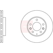 Apec 2 x Vented Front Brake Discs DSK2150