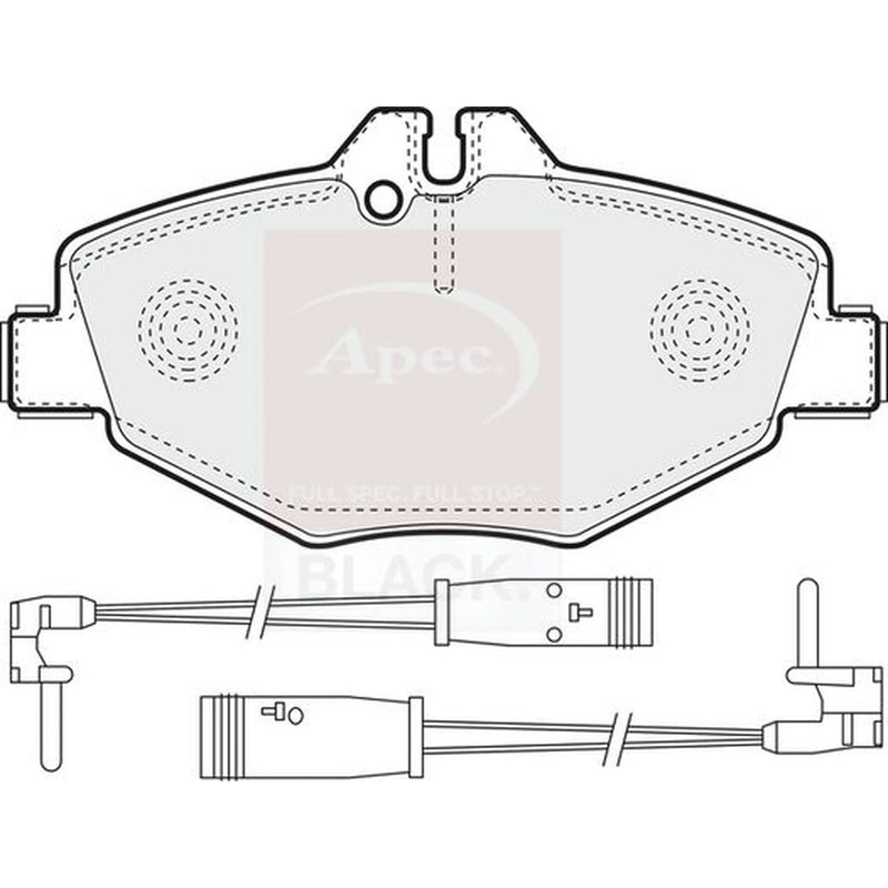 Apec Front Brake Pad Set PAD1316B