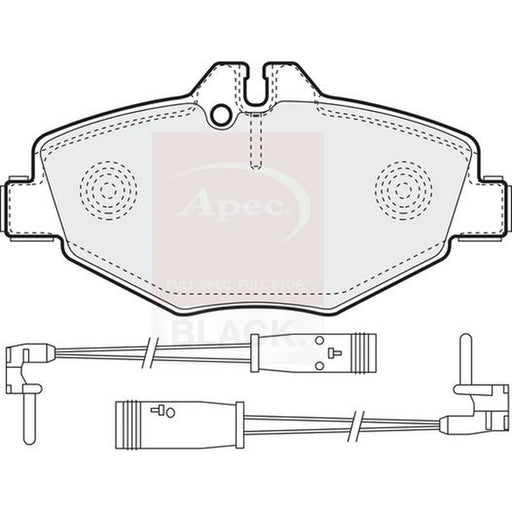 Apec Front Brake Pad Set PAD1316B