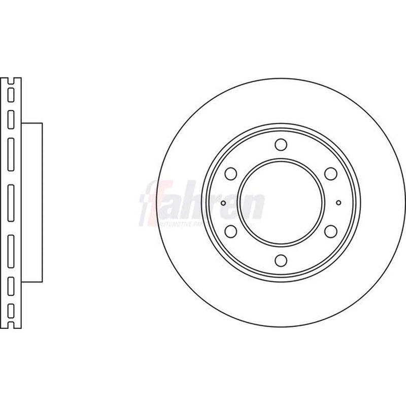 Fahren 2 x Front Brake Discs FBD6690