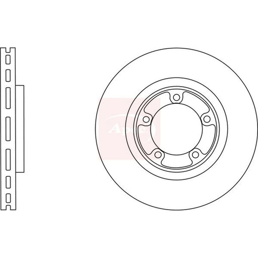 Apec 2 x Vented Front Brake Discs DSK2888