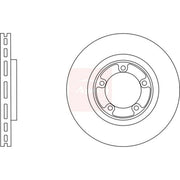 Apec 2 x Vented Front Brake Discs DSK2888
