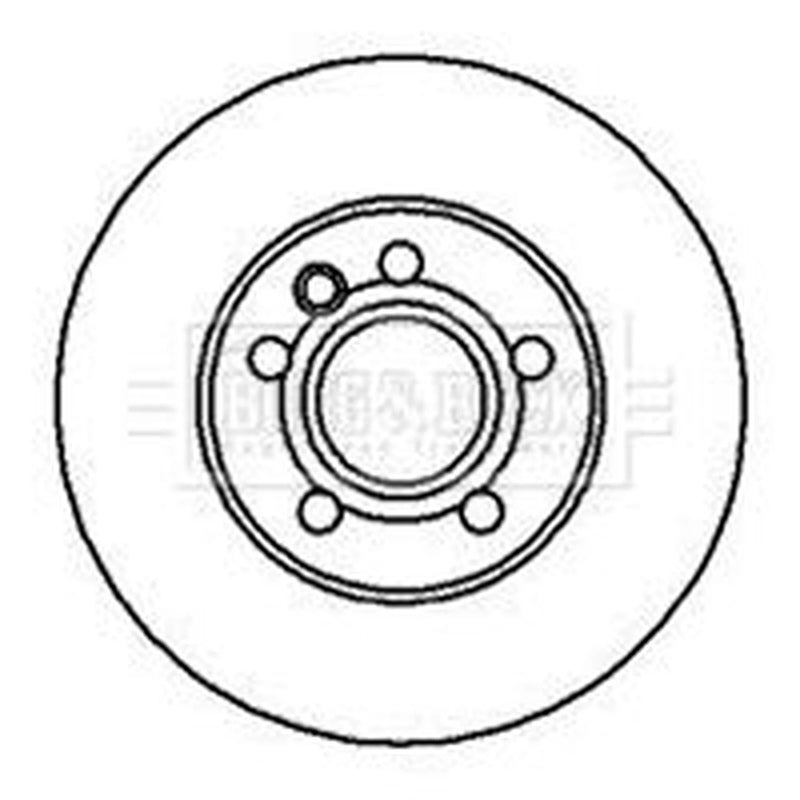 Borg & Beck 2 x Vented Front Brake Discs BBD4135