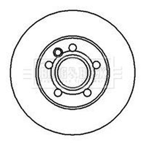 Borg & Beck 2 x Vented Front Brake Discs BBD4135