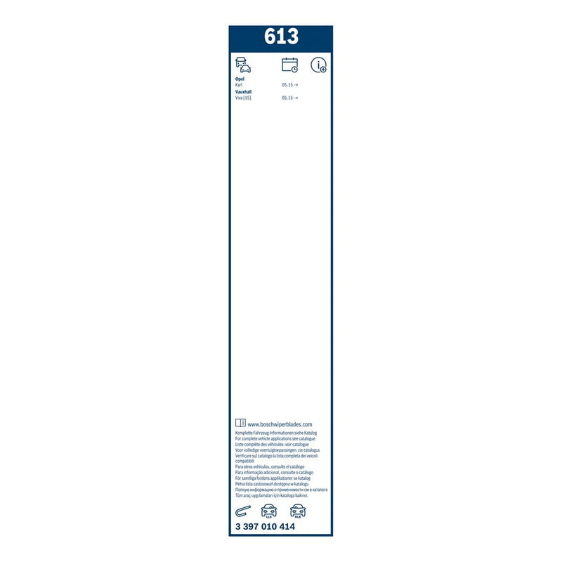 Bosch Wiper Front Wiper Blade Set 600mm + 350mm — 613 OE 95518316
