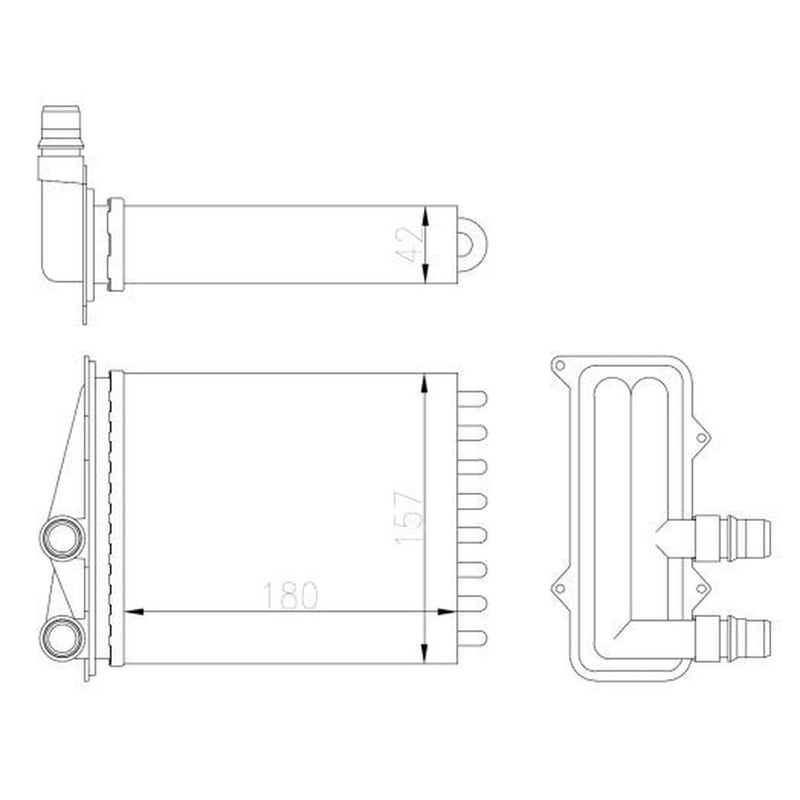 NRF Heater Matrix Core Heat Exchanger 54412