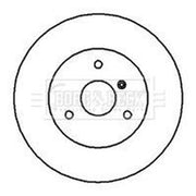 Borg & Beck 2 x Solid Front Brake Discs BBD4231
