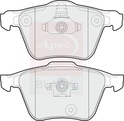 APEC Black Front Brake Pad Set