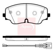 Apec Front Brake Pad Set PAD2465