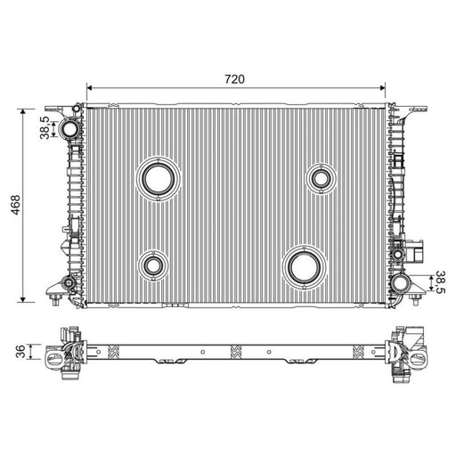 Valeo Engine Radiator 701224