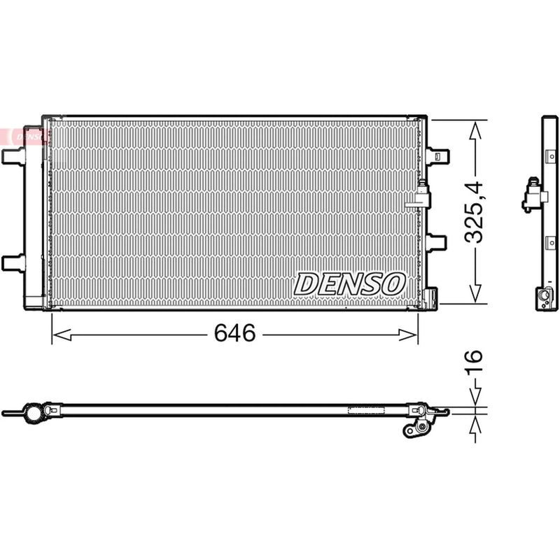 Denso Air Conditioning Condenser DCN02041
