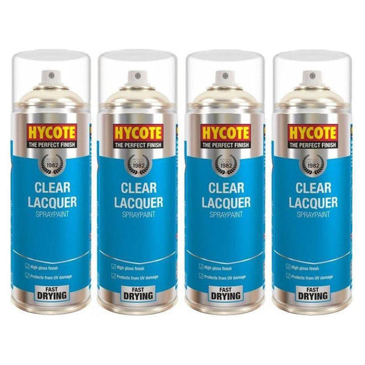 4x Hycote XUK0232 Clear Lacquer 400ml C/O Hycote  - Town Parts