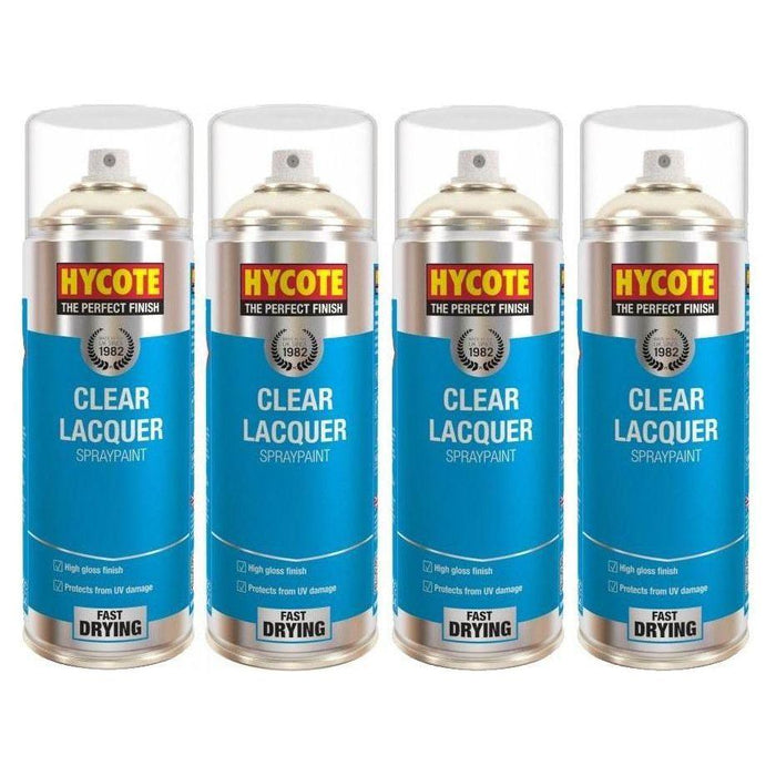 4x Hycote XUK0232 Clear Lacquer 400ml C/O Hycote  - Town Parts